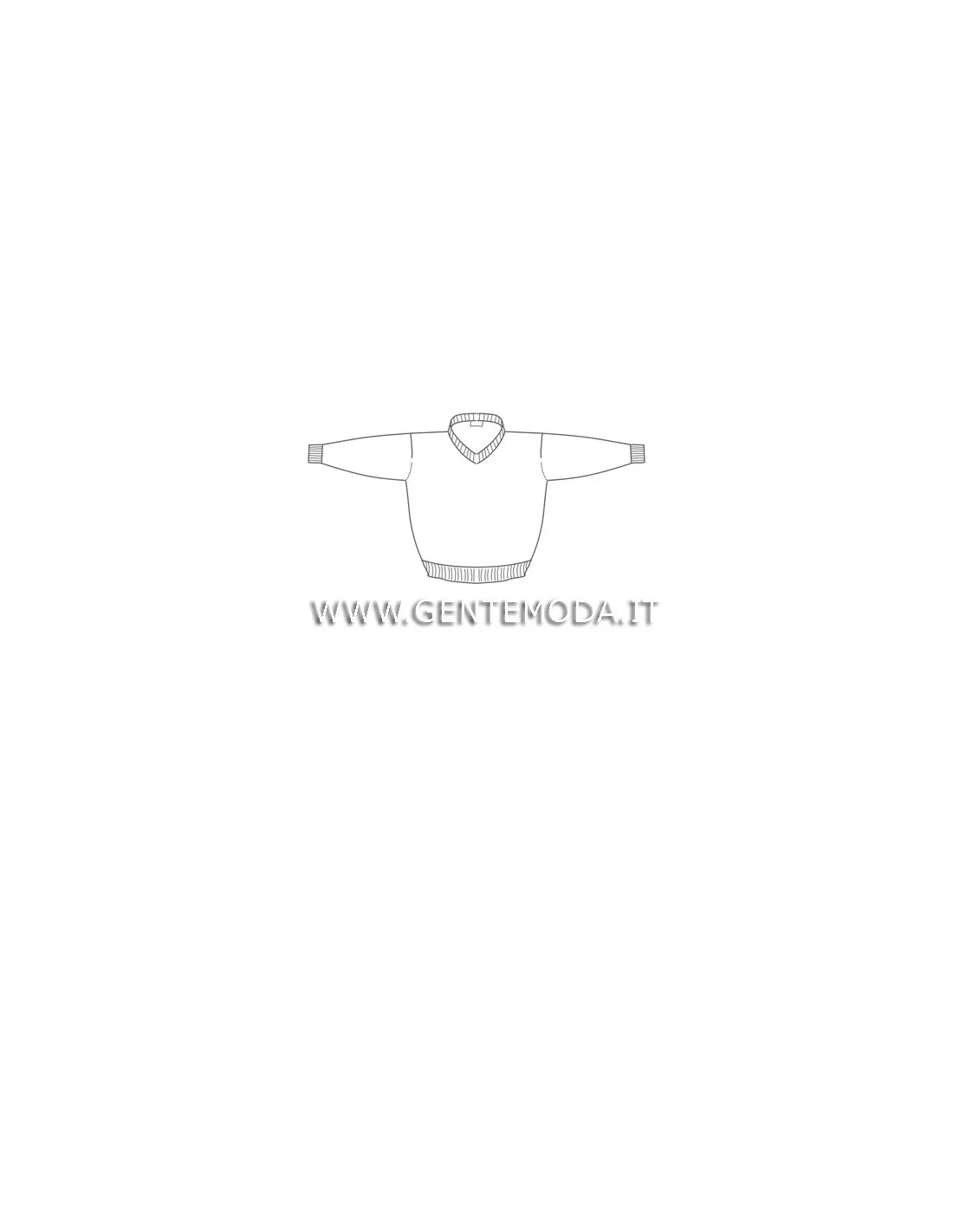 Maglia collo v ml lana merino 4 stagioni nero