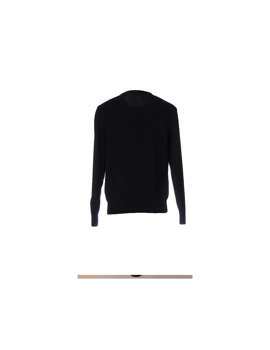 Maglia girocollo ml lana merino blu taglie forti