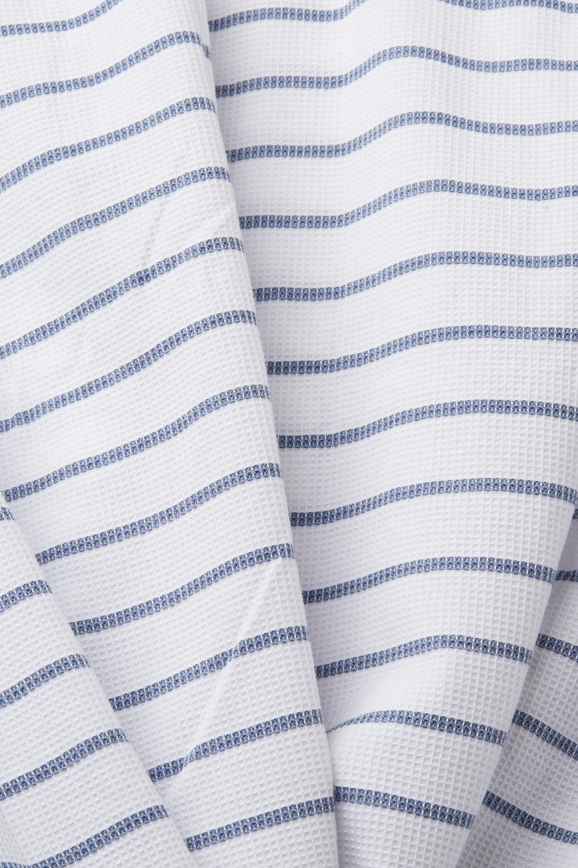 Maglia in piqué a nido d’ape a righe, 100% cotone