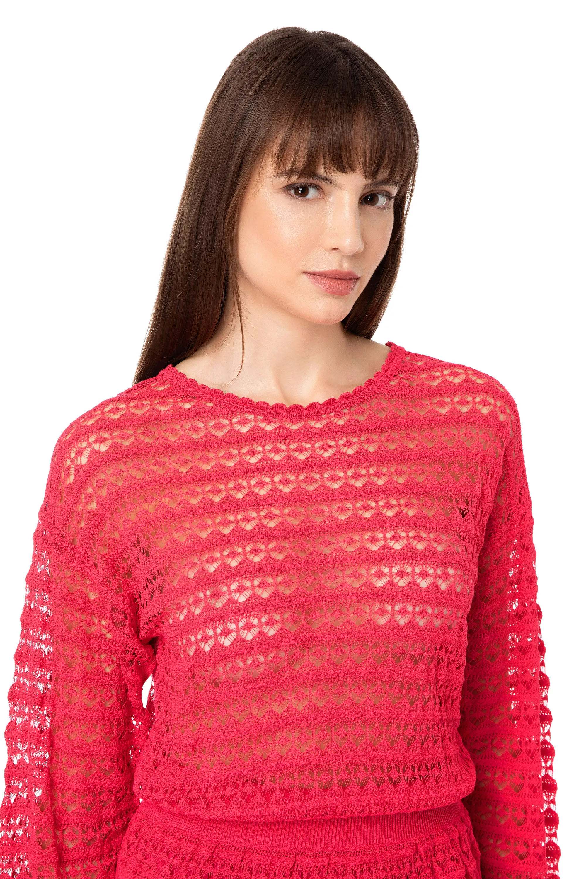 Maglia in punto pizzo