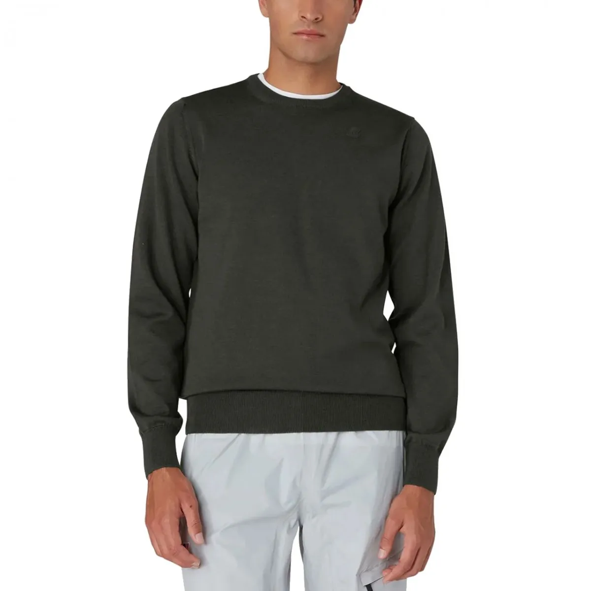 Maglia Sebastien In Merino Green Blackish