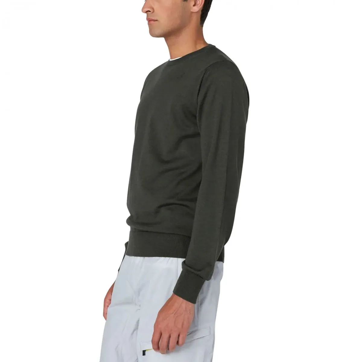 Maglia Sebastien In Merino Green Blackish