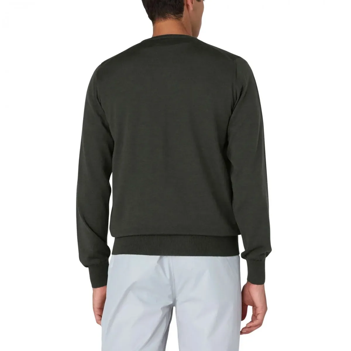 Maglia Sebastien In Merino Green Blackish
