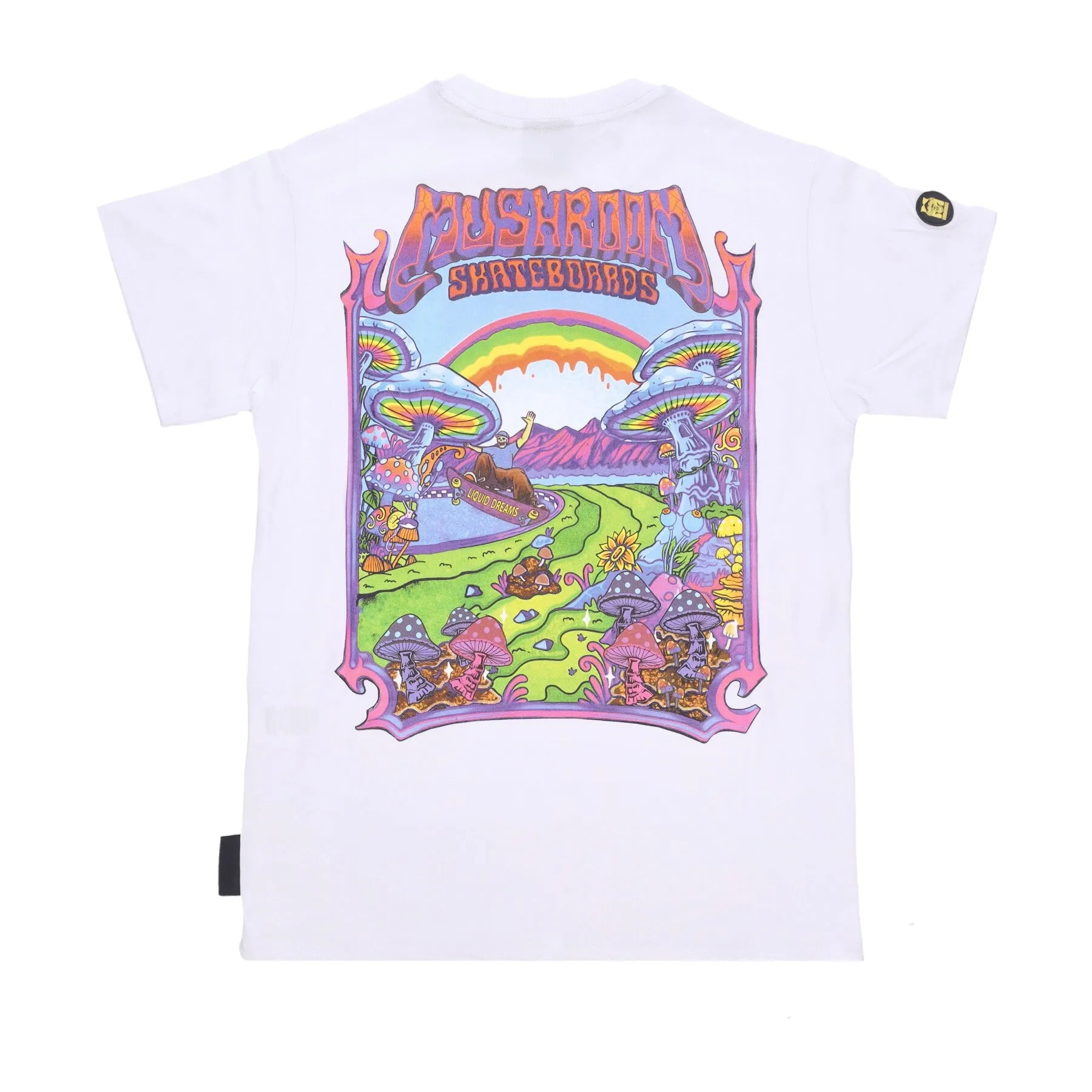 Maglietta Uomo Mushroom Skateboards White