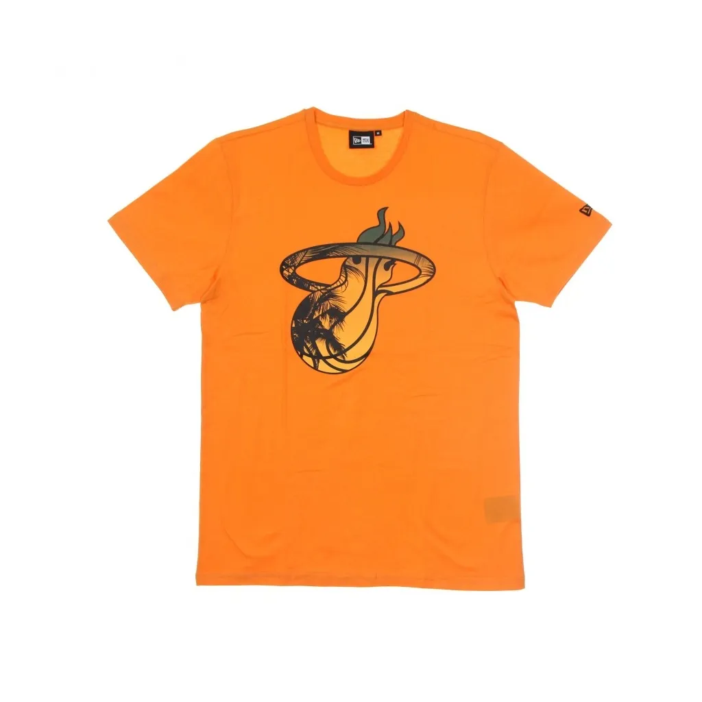 MAGLIETTA UOMO NBA COASTAL HEAT INFILL TEE MIAHEA ORANGE