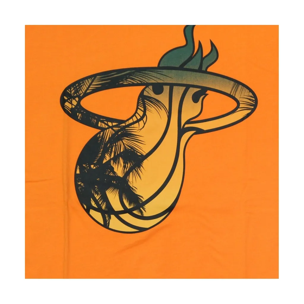MAGLIETTA UOMO NBA COASTAL HEAT INFILL TEE MIAHEA ORANGE