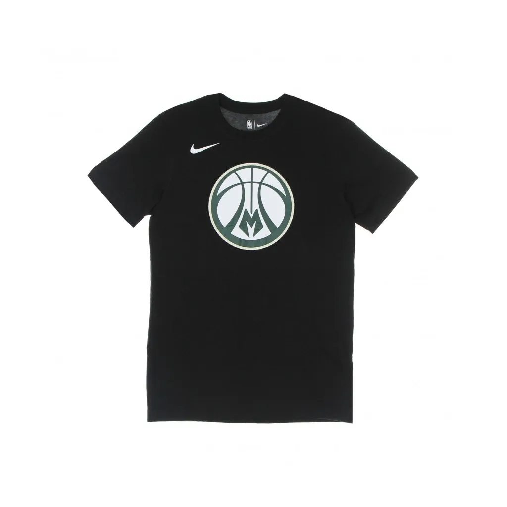 maglietta uomo nba dri fit essential logo tee milbuc BLACK