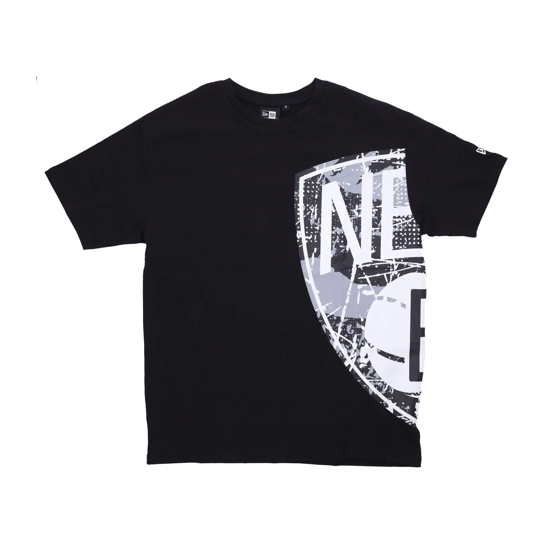 Maglietta Uomo Nba Large Team Logo Os Tee Bronet Black/white