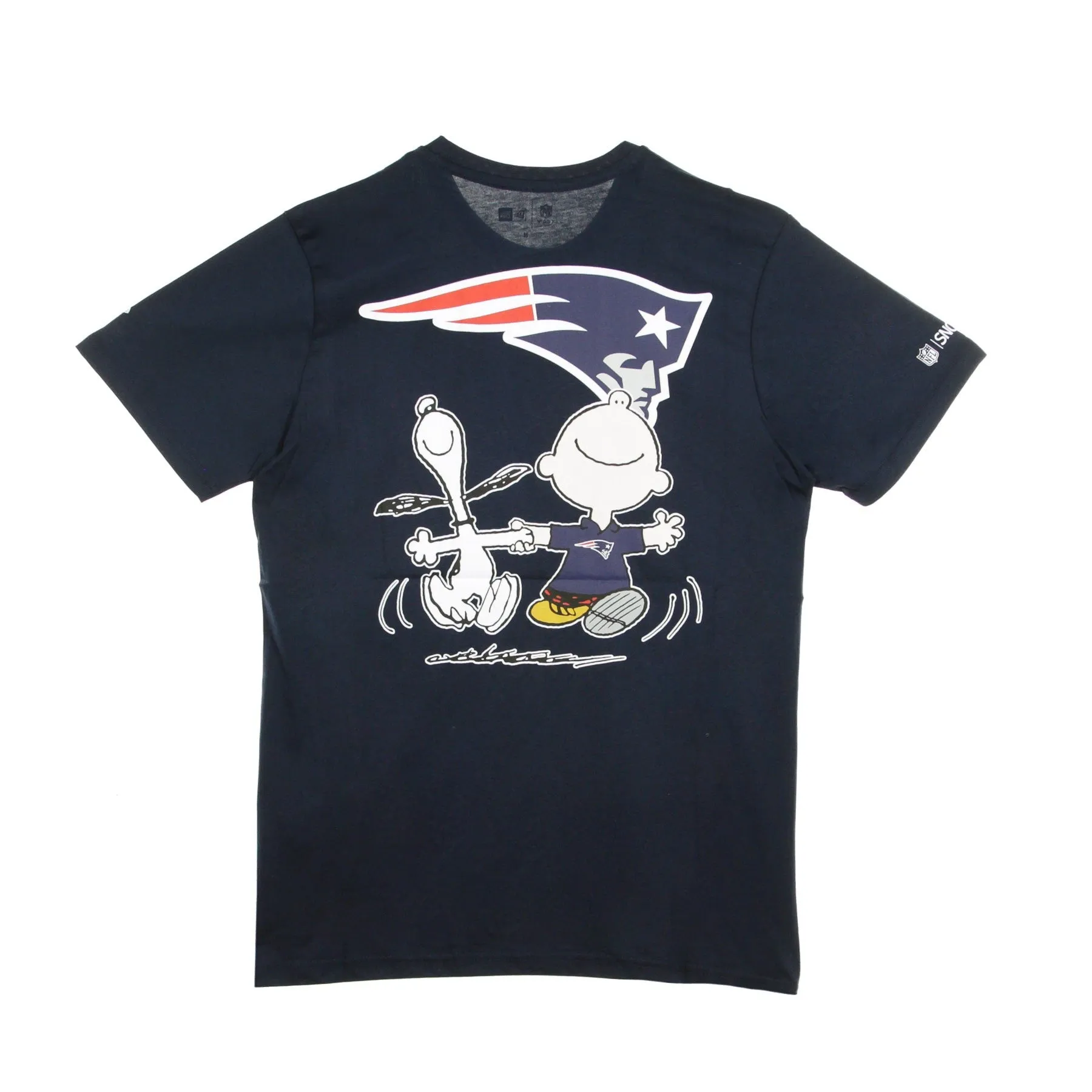 Maglietta Uomo Nfl Snoopy Woodstock Charlie Brown Tee 94 Neepat Obsidian/original Team Colors
