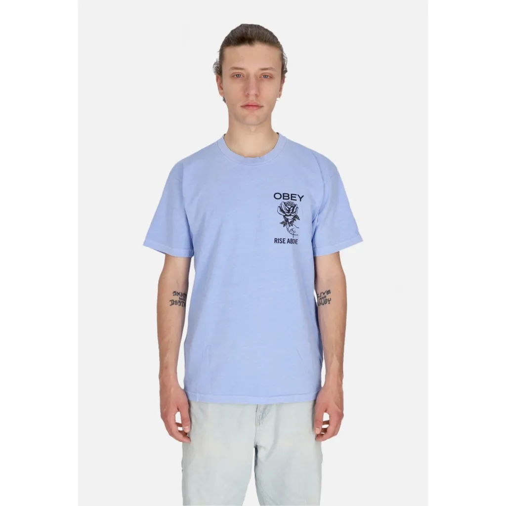 maglietta uomo rise above rose classic pigment tee PIGMENT HYDRANGEA