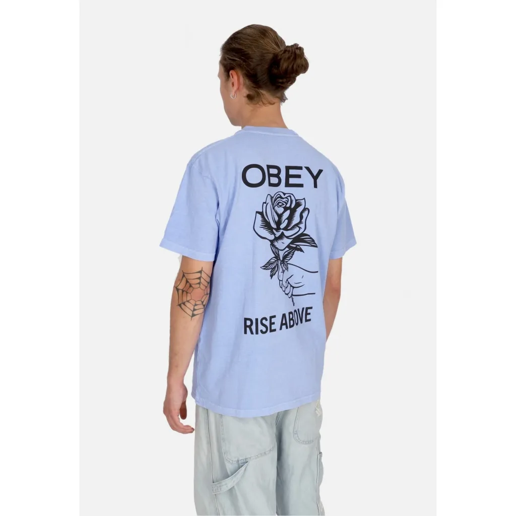 maglietta uomo rise above rose classic pigment tee PIGMENT HYDRANGEA