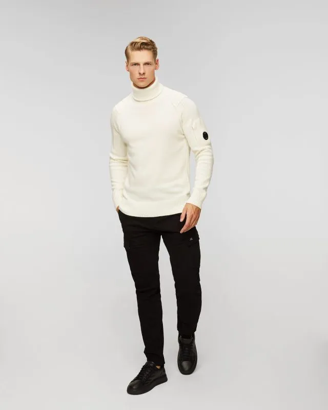 Maglione a collo alto in lana da uomo C.P. Company