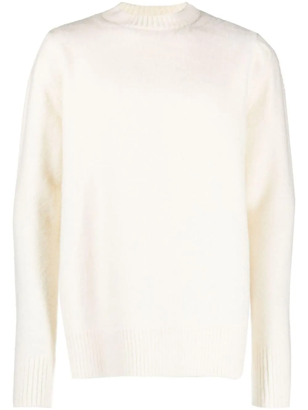 maglione bianco con logo