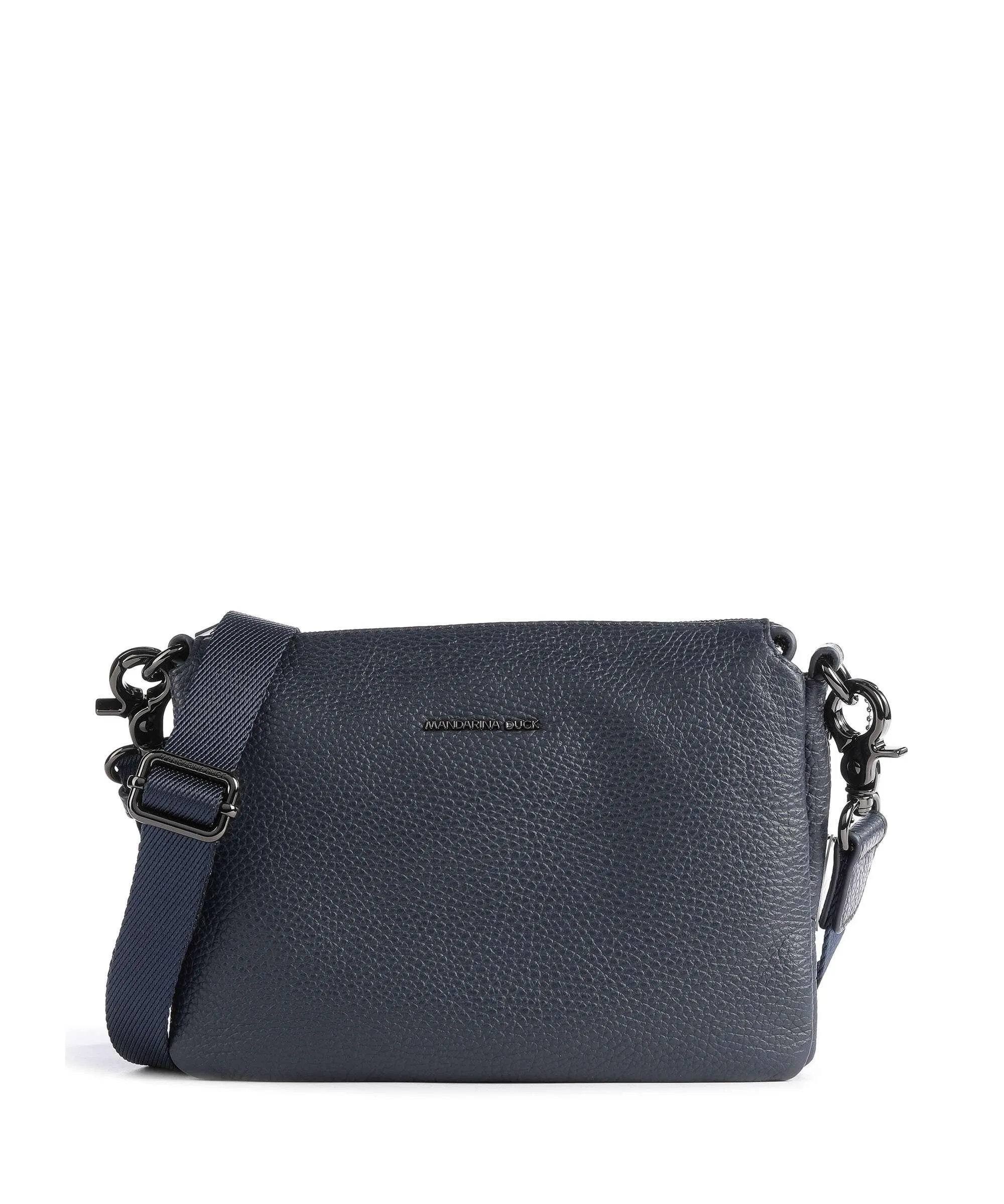  Mandarina Duck Mellow Leather Borsa a tracolla pelle di vitello grana navy  