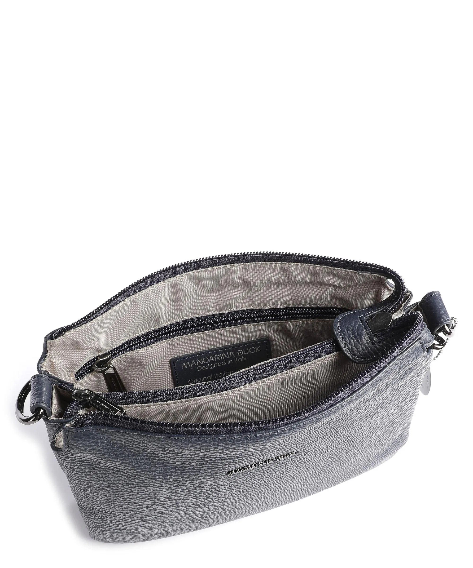  Mandarina Duck Mellow Leather Borsa a tracolla pelle di vitello grana navy  