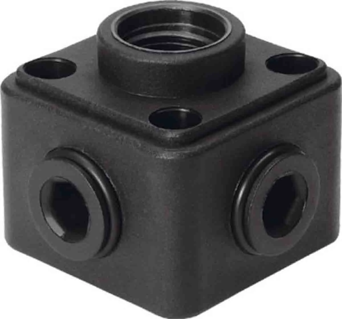 Manifold Festo, serie CQD, 1 ingresso G 1/2 Femmina, 4 uscite G 1/2 Femmina, in POM 15bar