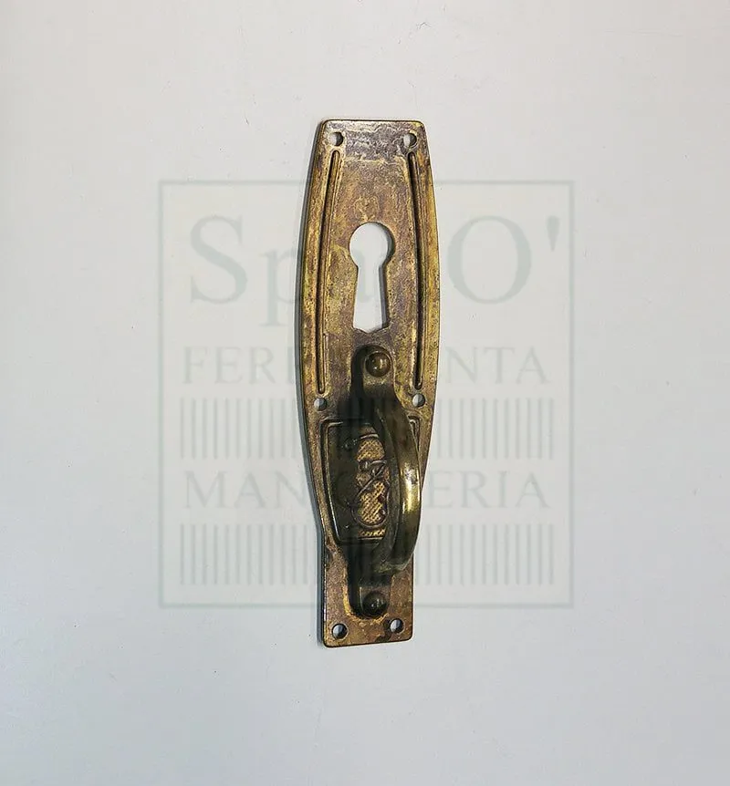 Maniglia 18329 con foro chiave Ottone Antico 20x68