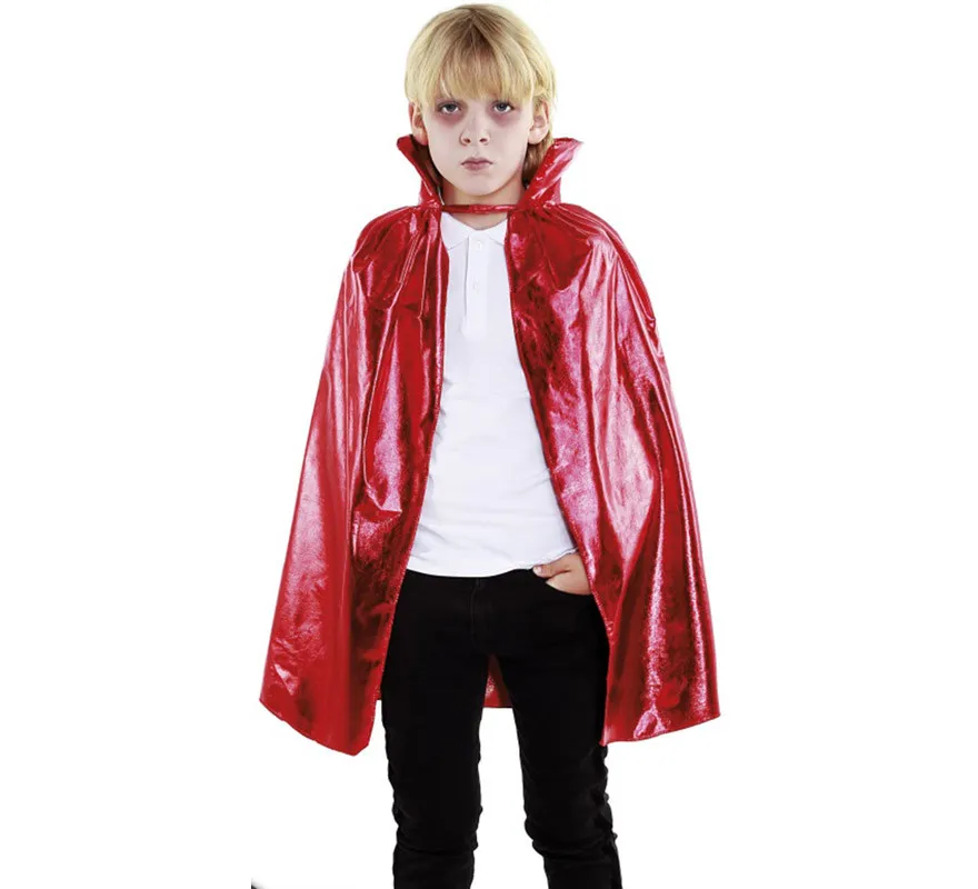 Mantello in metallo rosso per bambini 90 cm