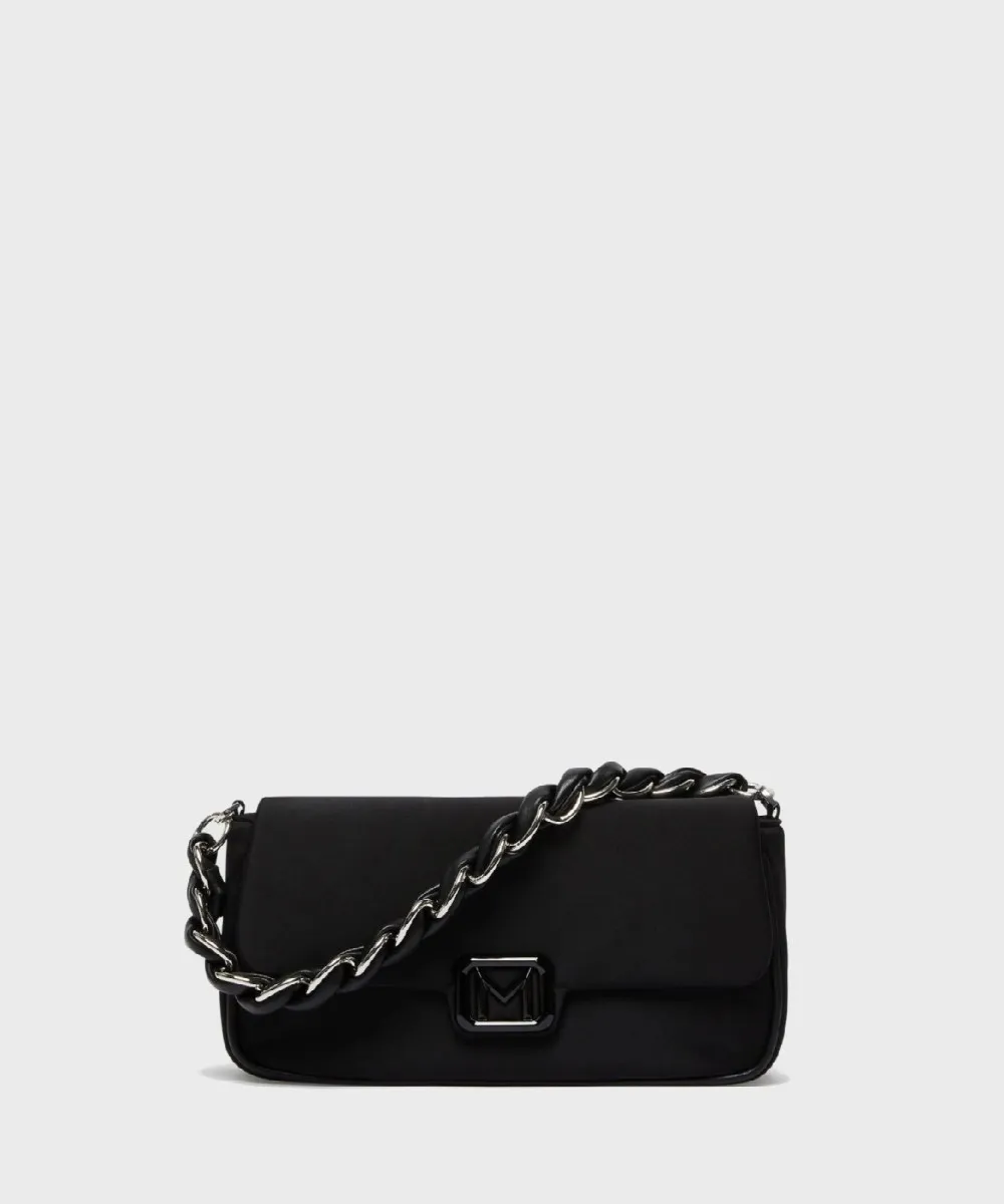Marella Emily1 borsa baguette, tessuto nero