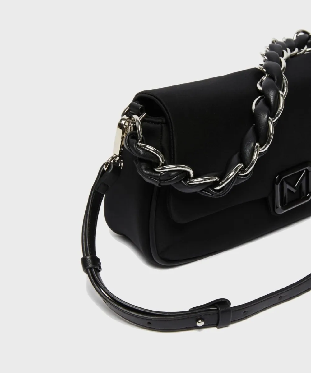 Marella Emily1 borsa baguette, tessuto nero
