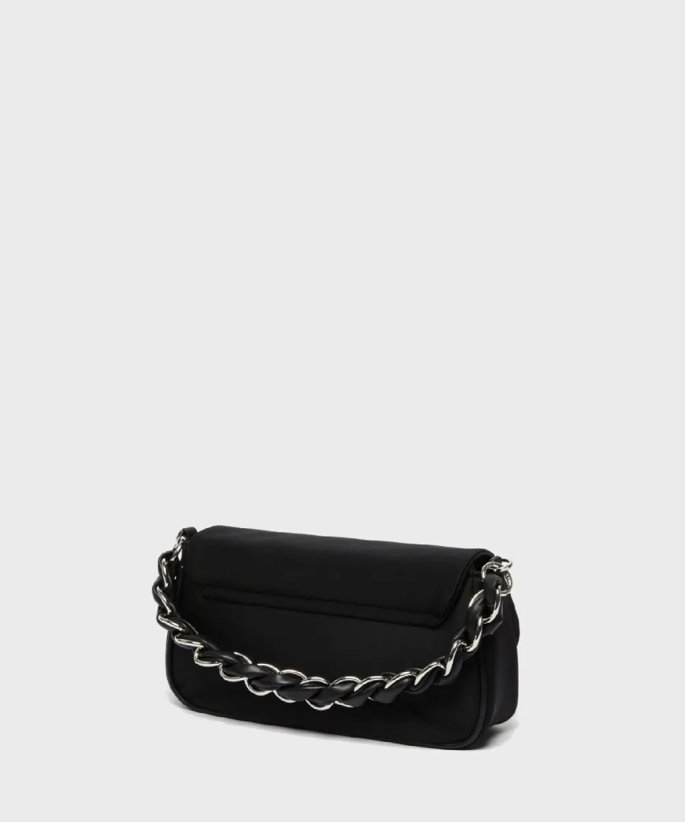 Marella Emily1 borsa baguette, tessuto nero