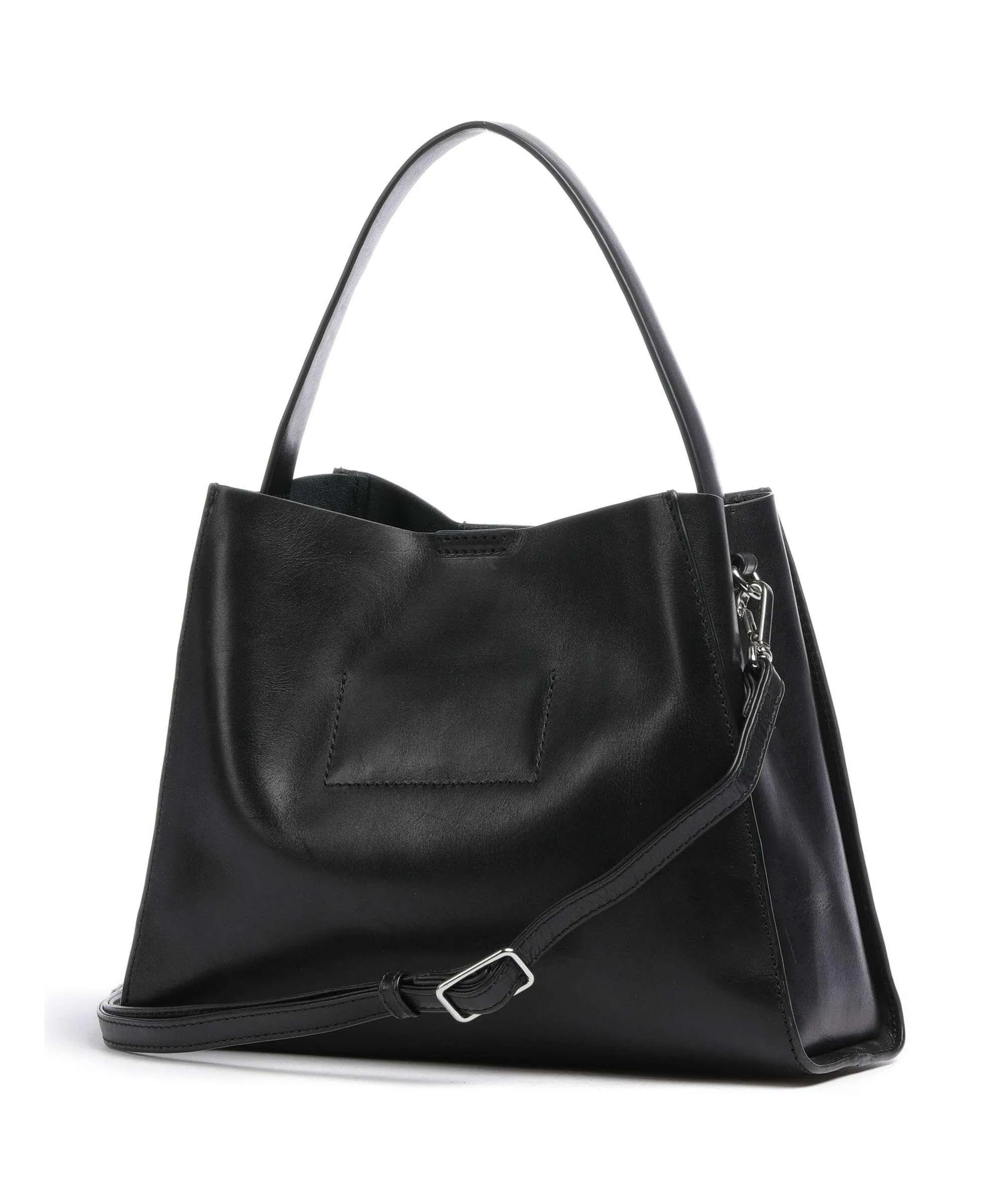  Markberg Rayne Borsa hobo pelle di vacchetta finemente grana nero  