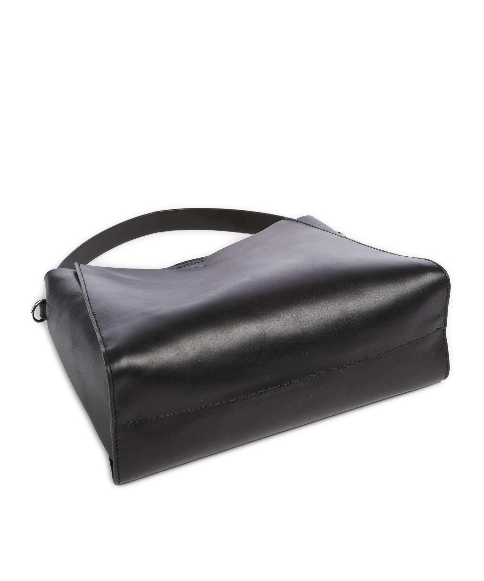  Markberg Rayne Borsa hobo pelle di vacchetta finemente grana nero  