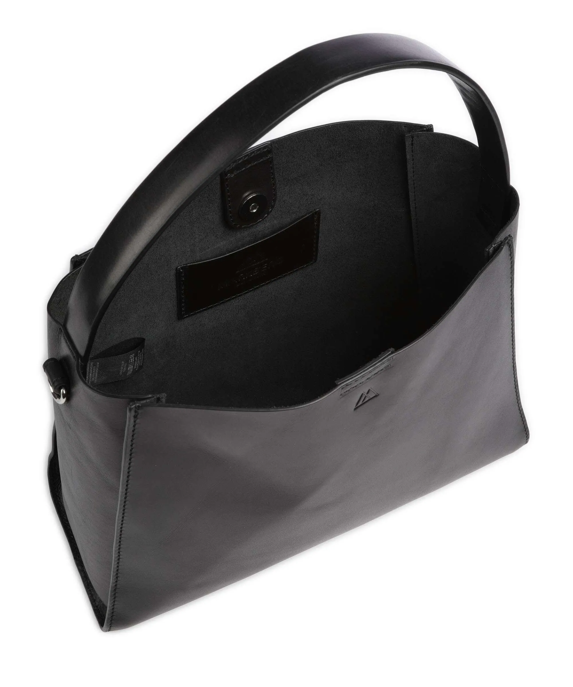  Markberg Rayne Borsa hobo pelle di vacchetta finemente grana nero  