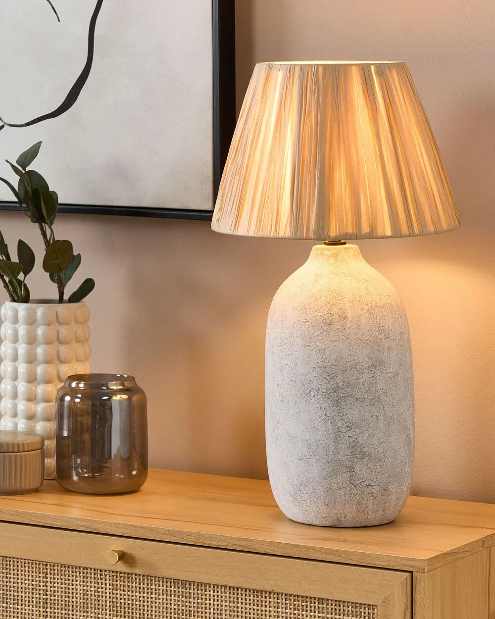 MATILDE Lampada da tavolo Grigio Ceramica