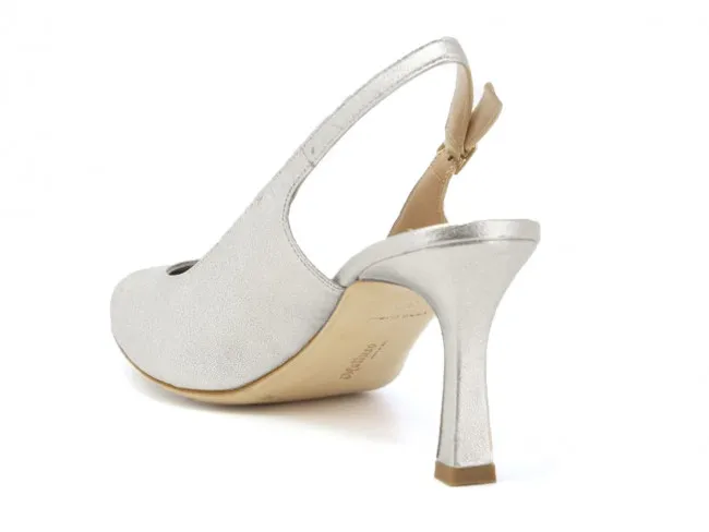 MELLUSO SCARPE DONNA ESTATE D165D  DECOLTE CON CINTURINO ARGENTO