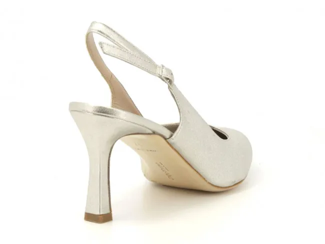 MELLUSO SCARPE DONNA ESTATE D165D  DECOLTE CON CINTURINO ARGENTO