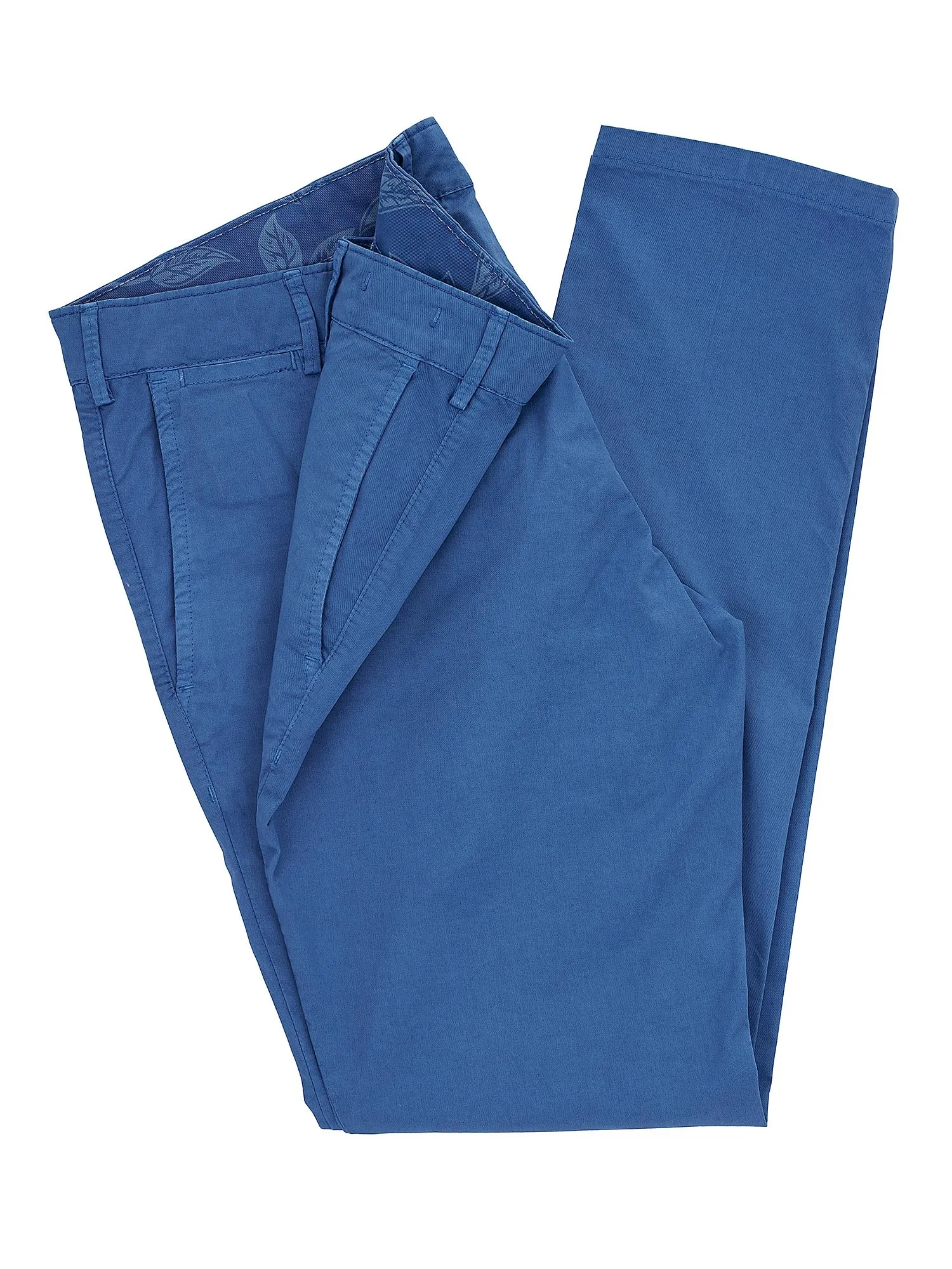 Men's 5-pocket light blue chinos trousers