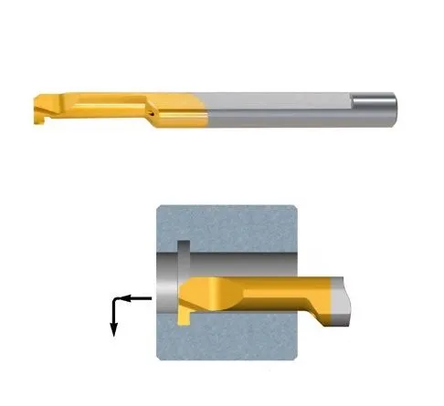 MGR6B2.0L15BMK Micro Bareno destro per scanalatura Tiny Tools Carmex in metallo duro BMK, fantina mobile
