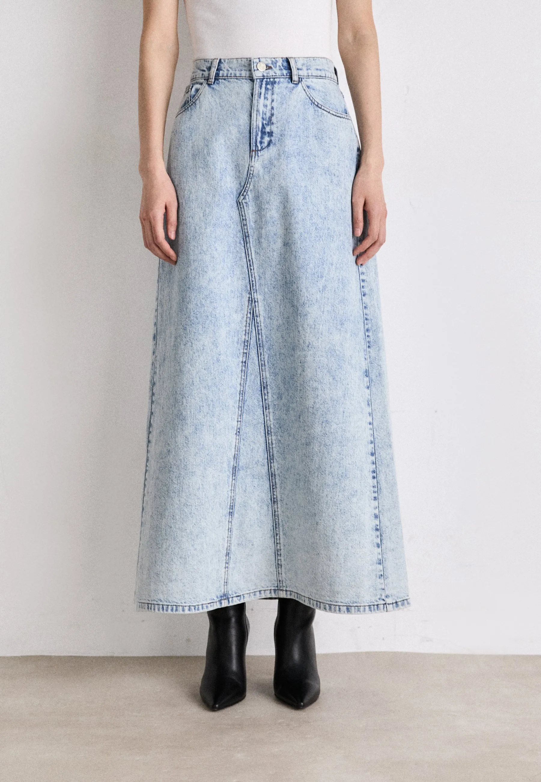 MILY LONG SKIRT - Gonna di jeans