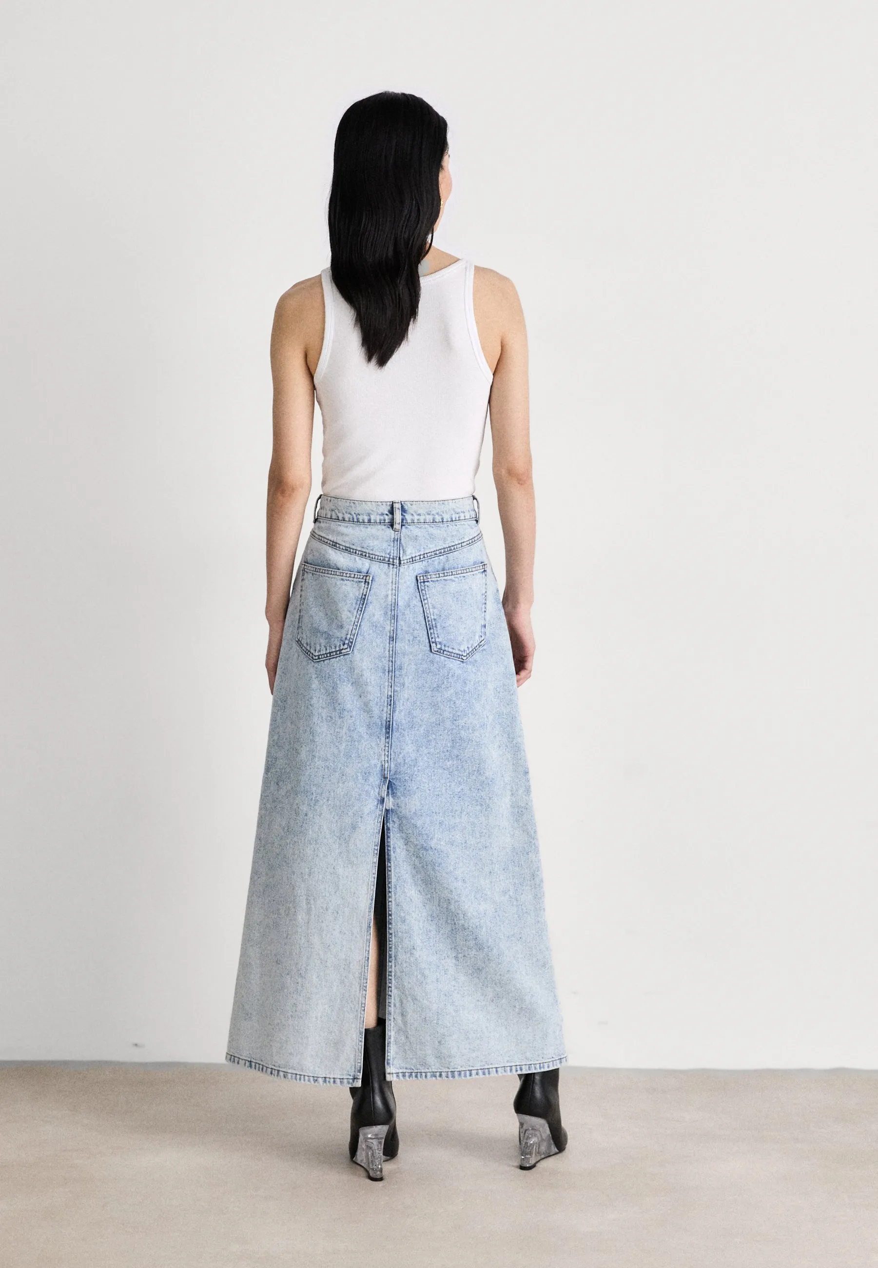 MILY LONG SKIRT - Gonna di jeans