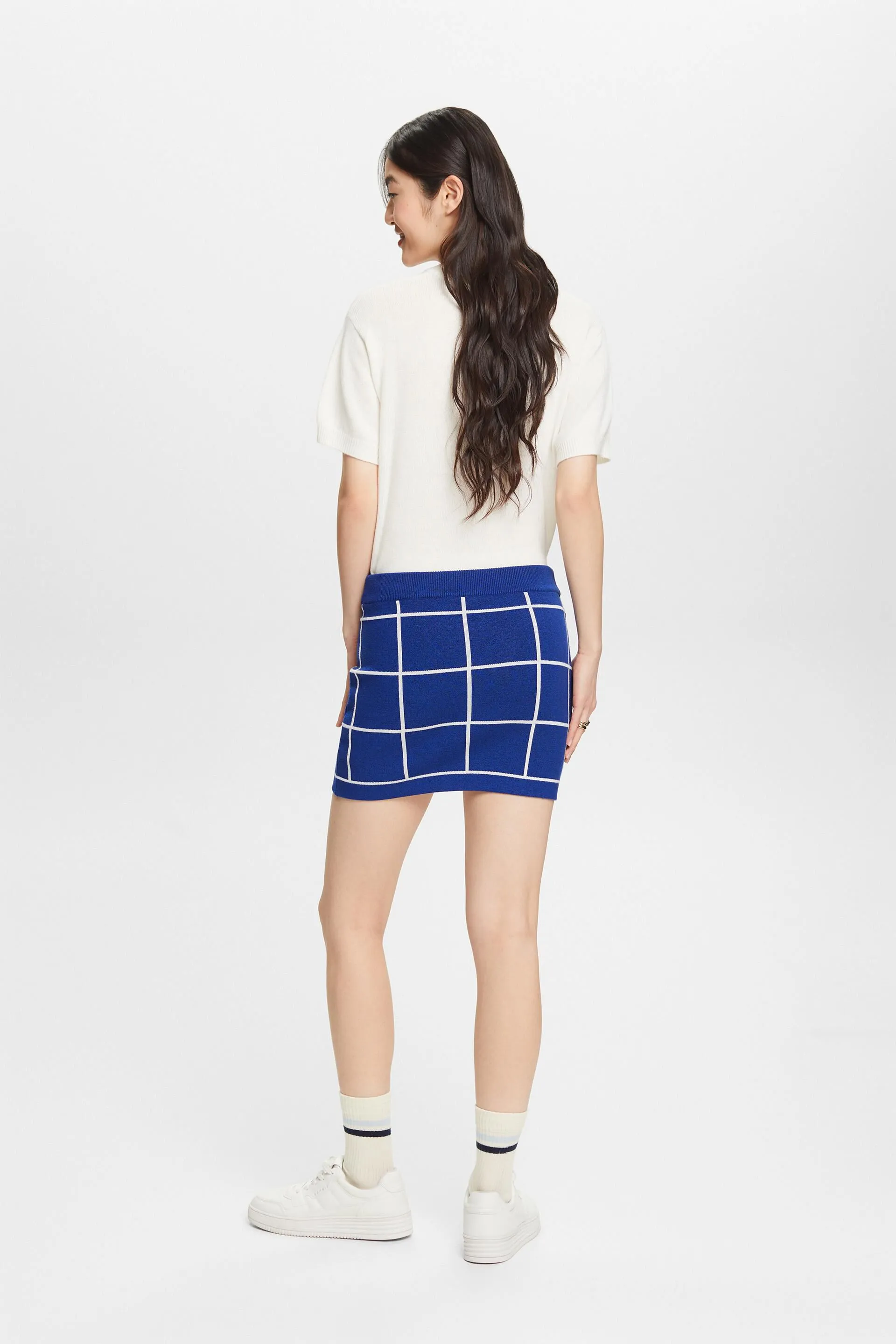 Minigonna in maglia jacquard