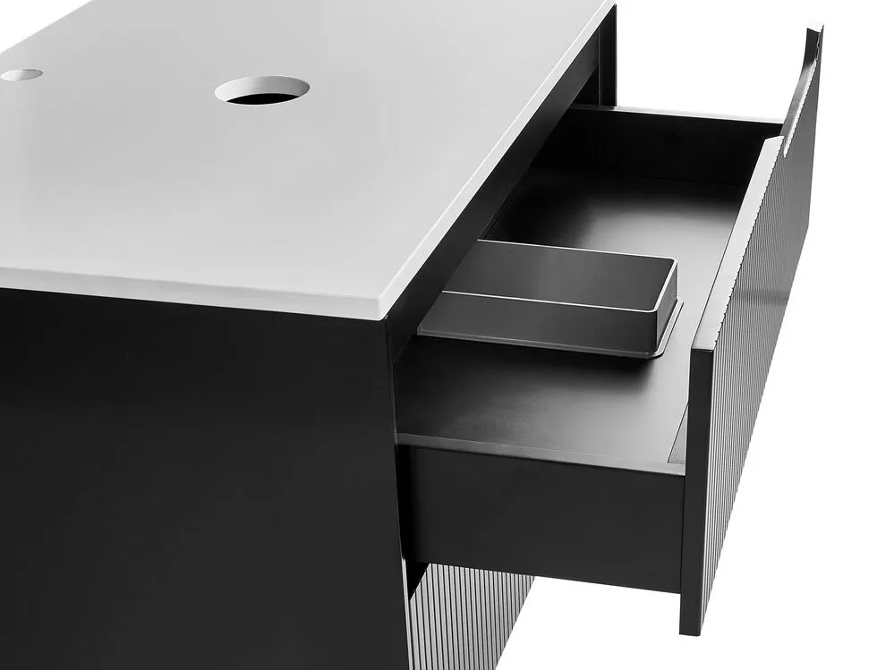 Mobile lavabo da parete QUINTELA 60 cm 52 cm 48 cm Nero