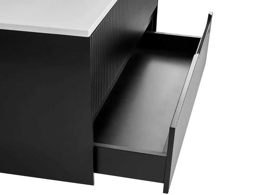 Mobile lavabo da parete QUINTELA 60 cm 52 cm 48 cm Nero