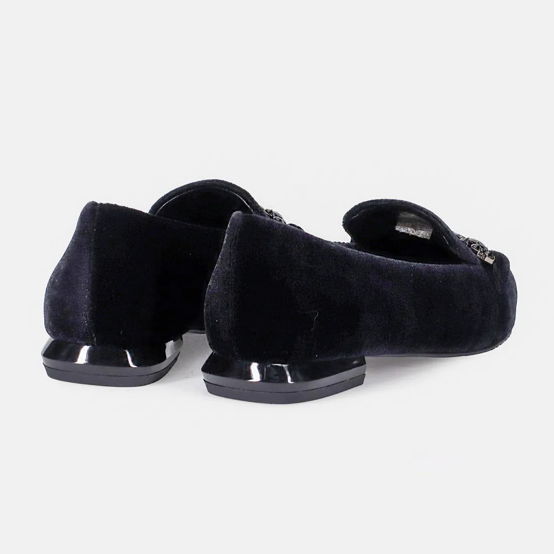 Mocassino a punta Tosca Blu Studio Cameron in velluto nero