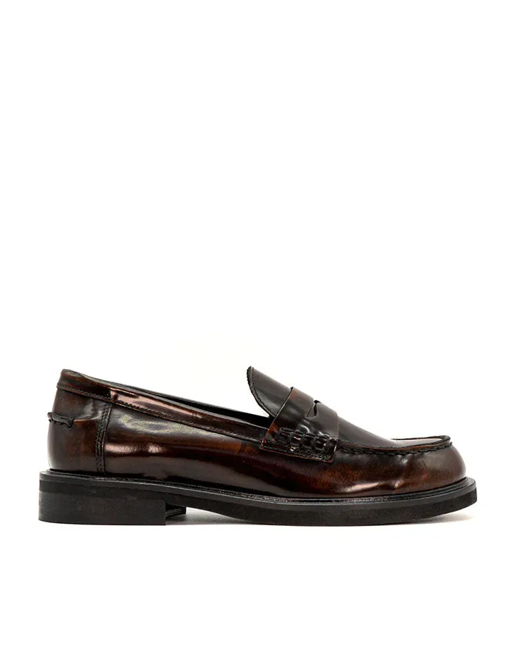 mocassino abrasivato cognac
