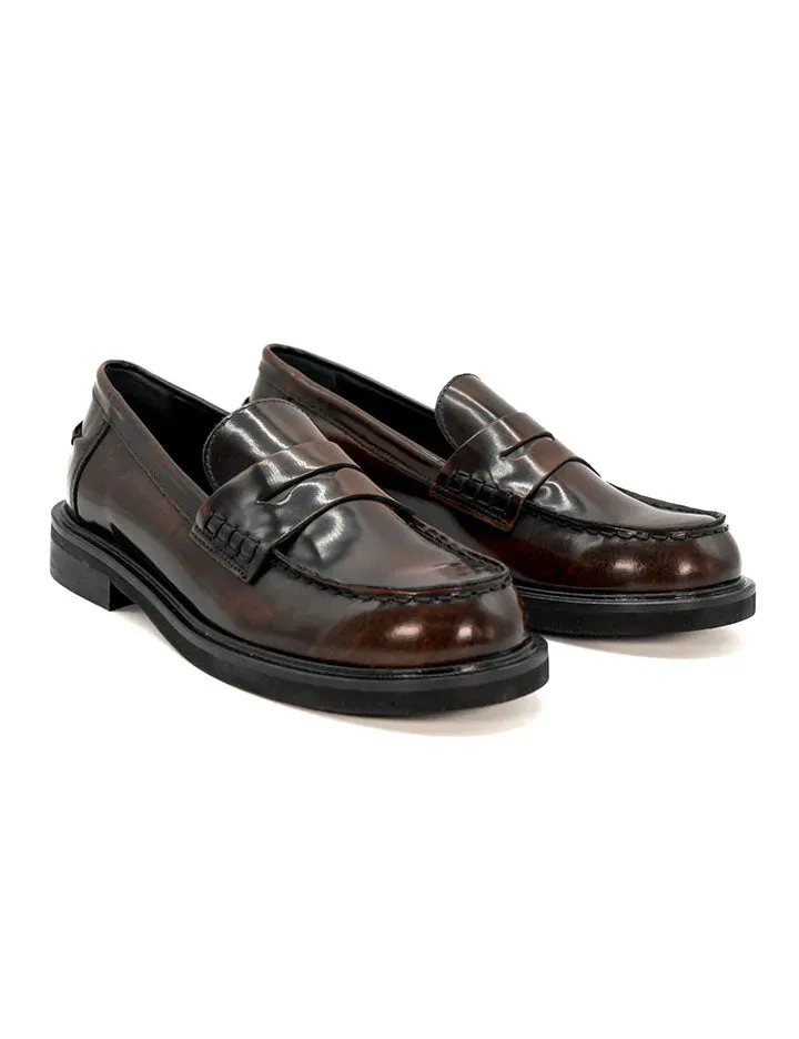 mocassino abrasivato cognac