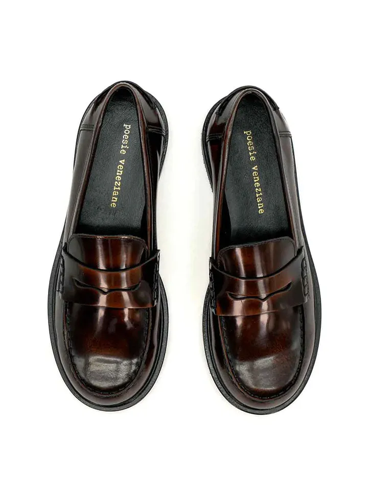 mocassino abrasivato cognac