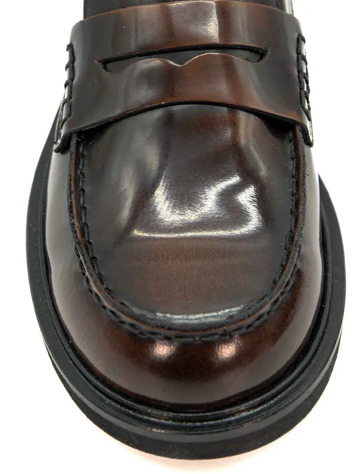 mocassino abrasivato cognac