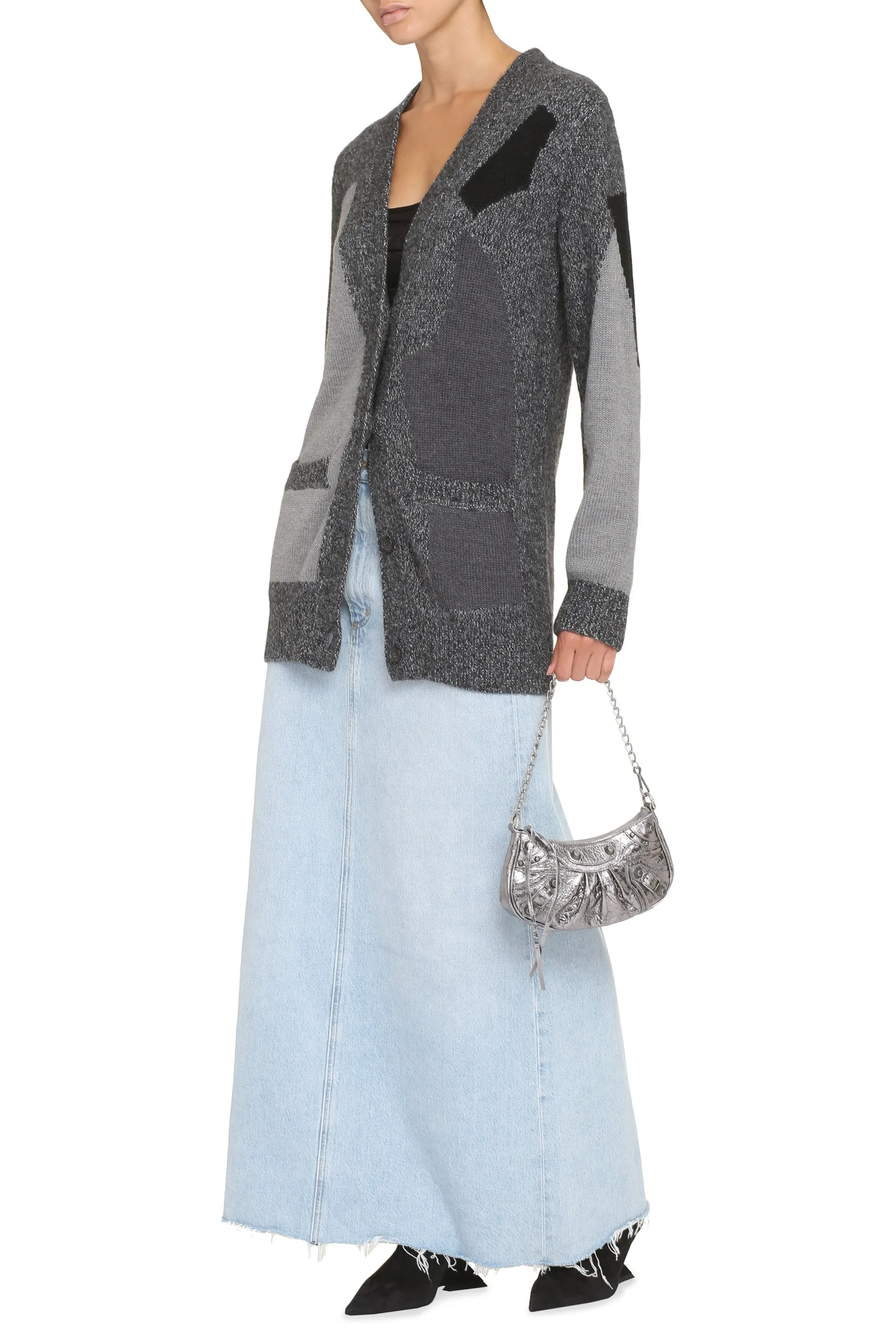 Moschino Cardigan in maglia lavorata