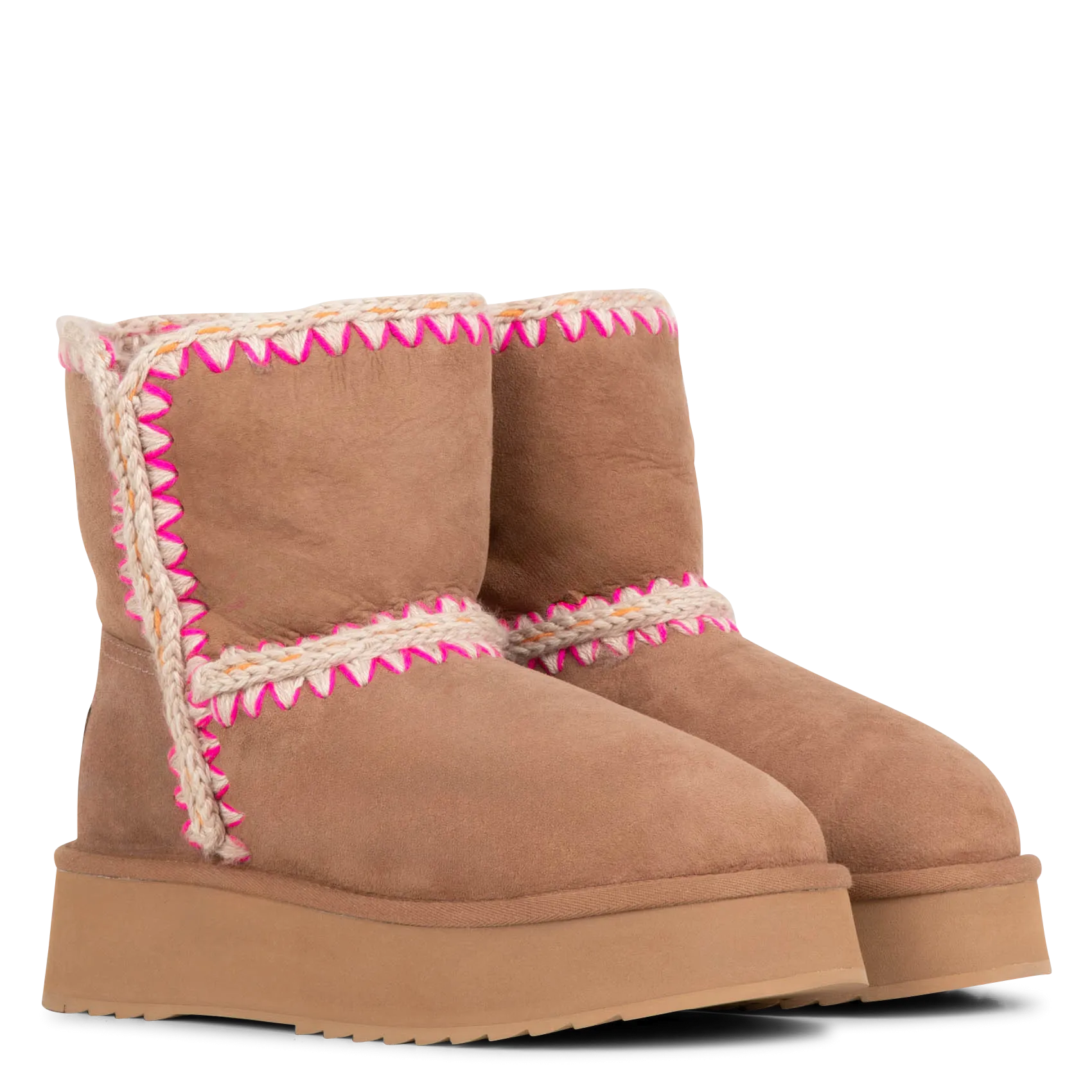  MOU   NORFLOK BOOT - Boot in pelle con plateau | Marrone
