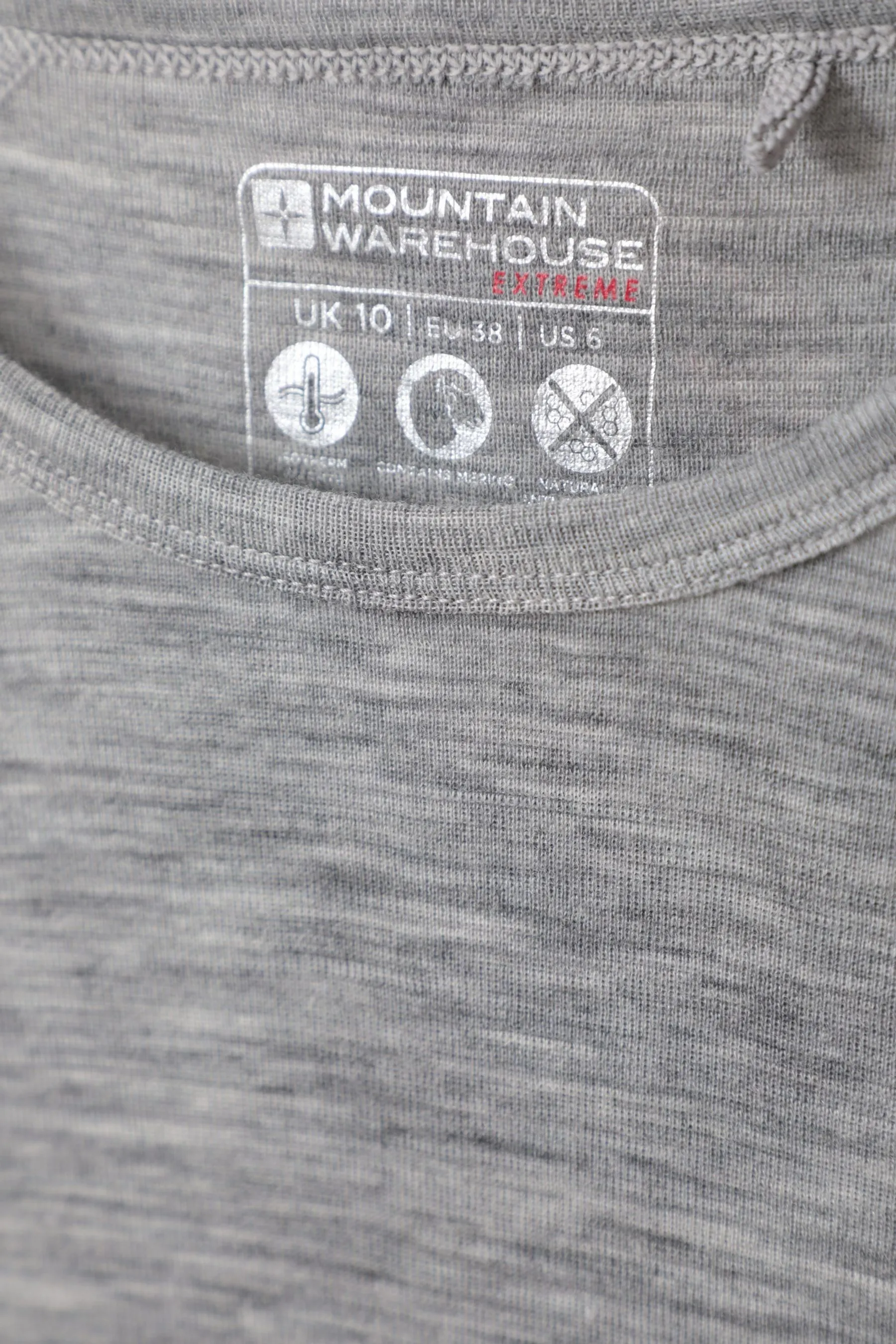 Mountain Warehouse Donna - Top termico in lana merino a maniche lunghe