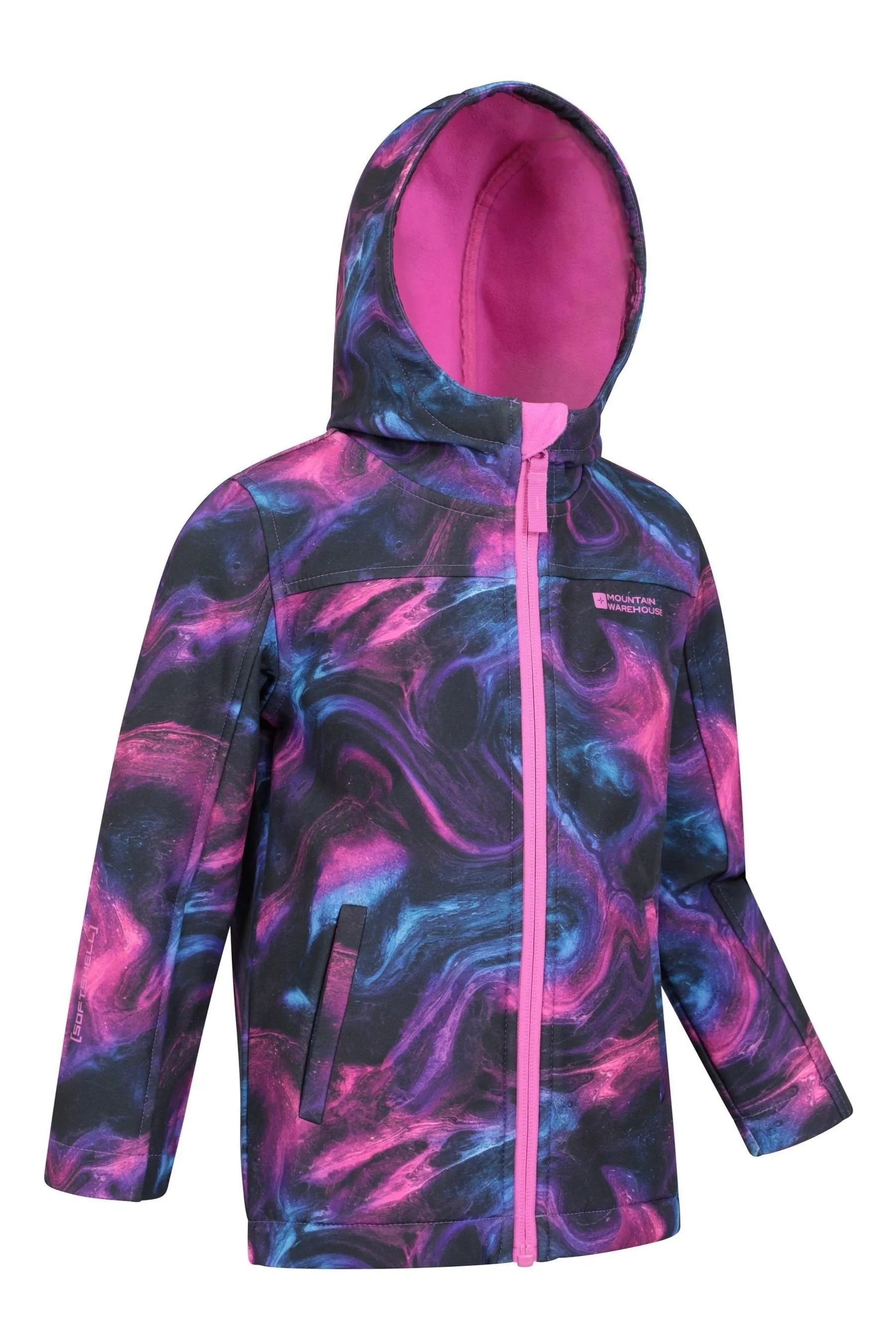 Mountain Warehouse Exodus II Giacca Softshell Resistente all'Acqua Stampata Per Bambini    