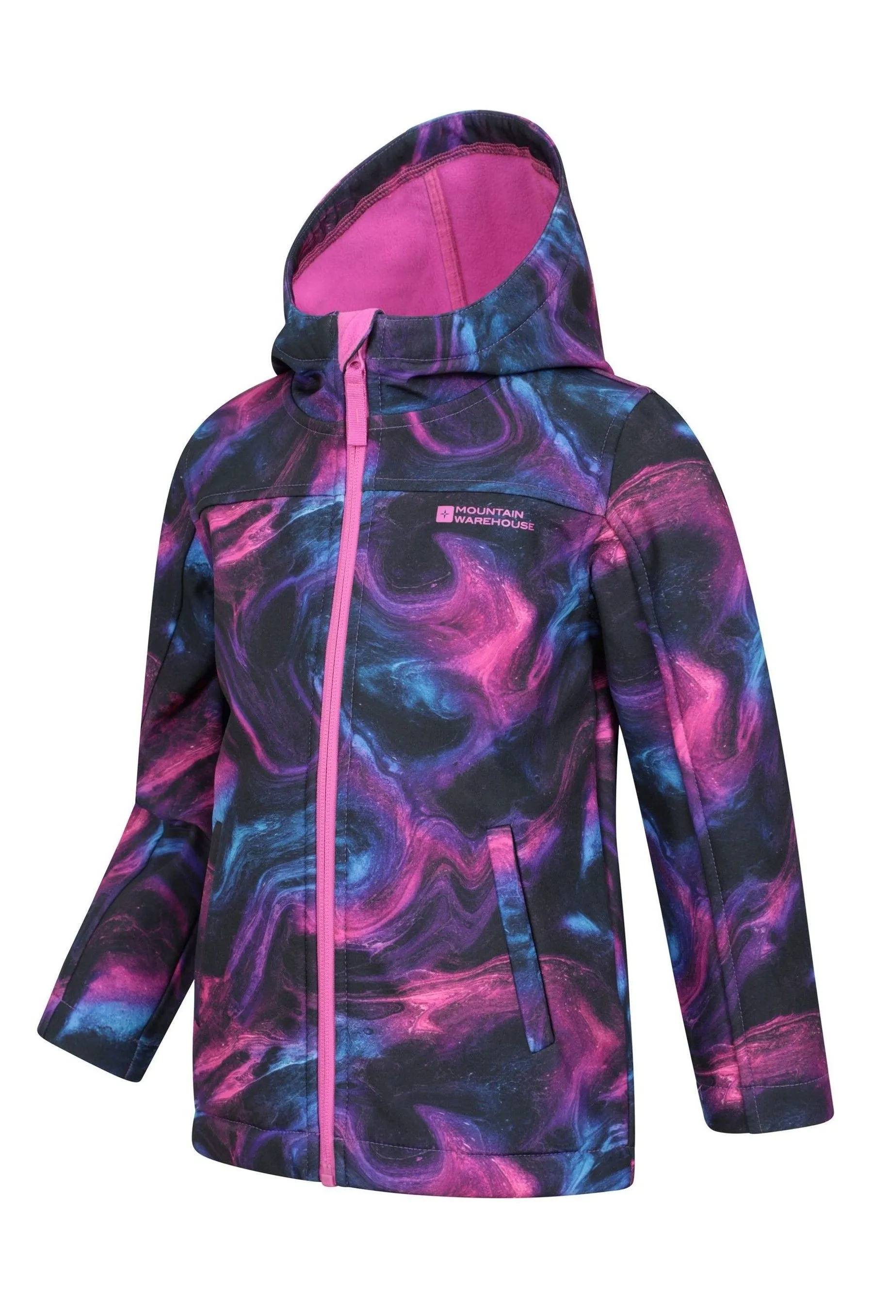 Mountain Warehouse Exodus II Giacca Softshell Resistente all'Acqua Stampata Per Bambini    