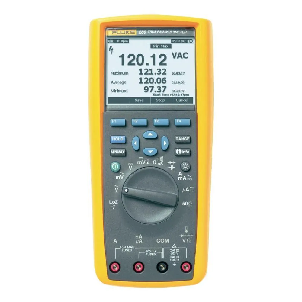 Multimetro Portatile Fluke 289, 1000V ca, 10A ca, CAT III/IV, True RMS