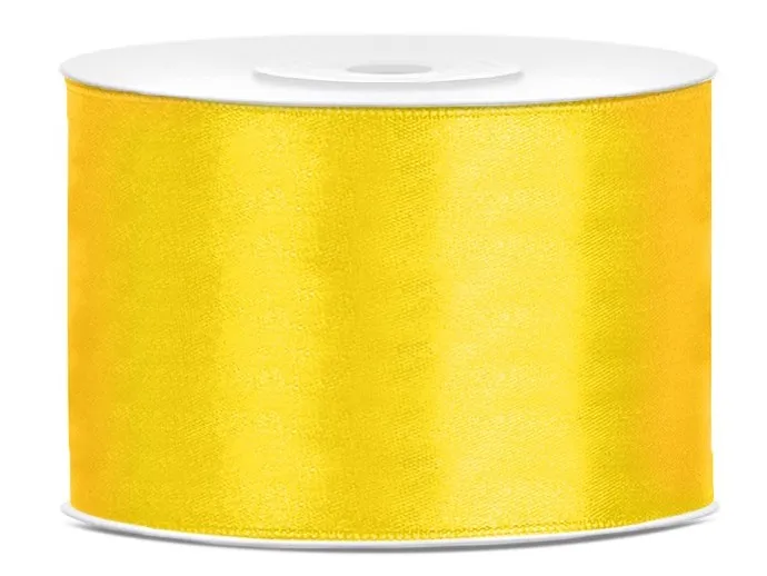 Nastro regalo satinato giallo 25m x 5cm